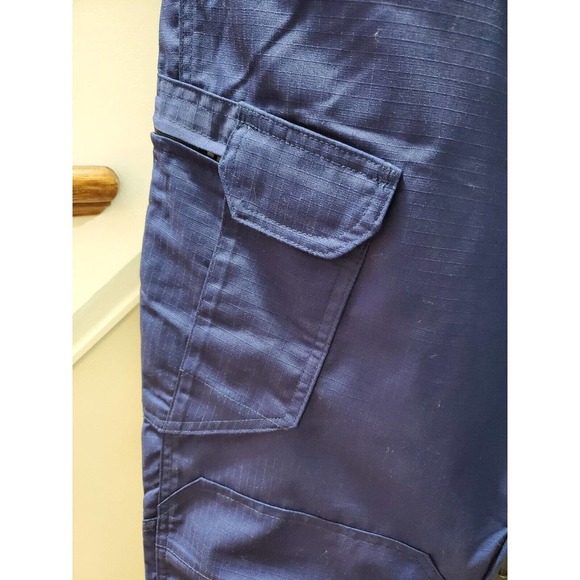 Women's Polyester Zipper Mid Rise Straight Legs Military Cargo Pant L - Picture 4 of 11